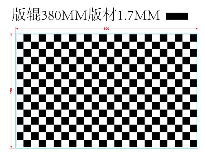 Grease proof paper 190x300 mm (800 units) checkers black and white