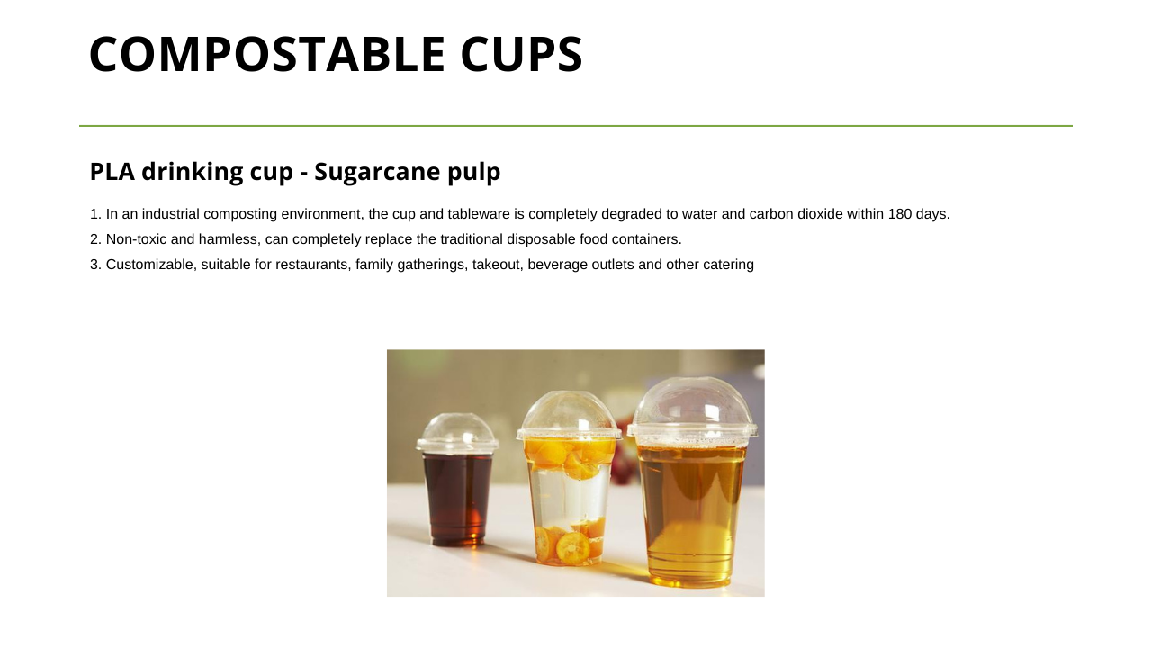 Lids flat 500ml / 700ml - 16oz / 24oz Compostable