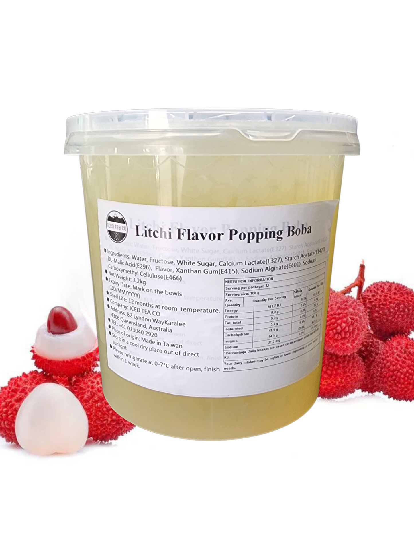 Popping Pearls Lychee - Bottle 3.2kg