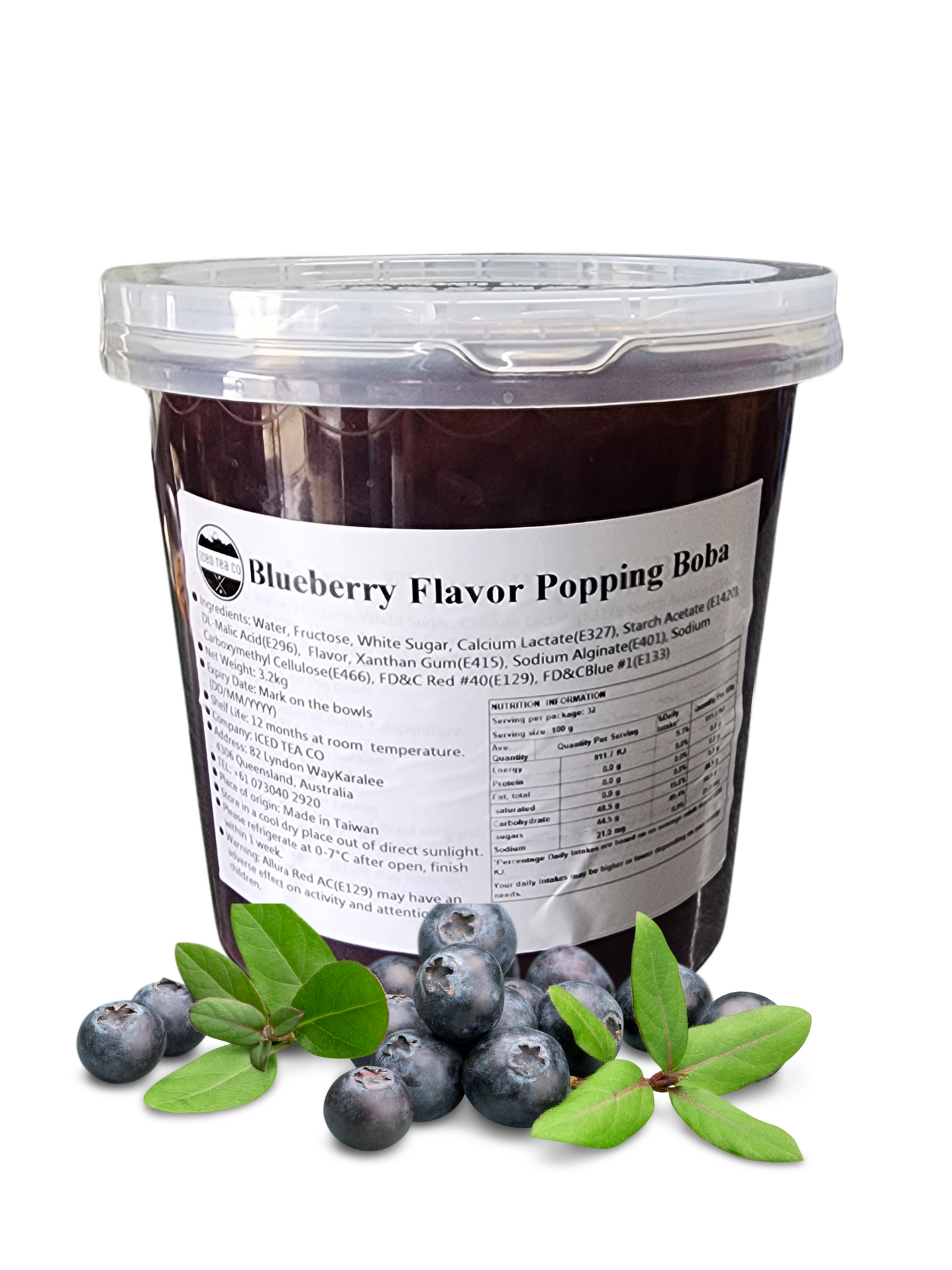 Popping Pearls Blueberry - Bottle 3.2kg