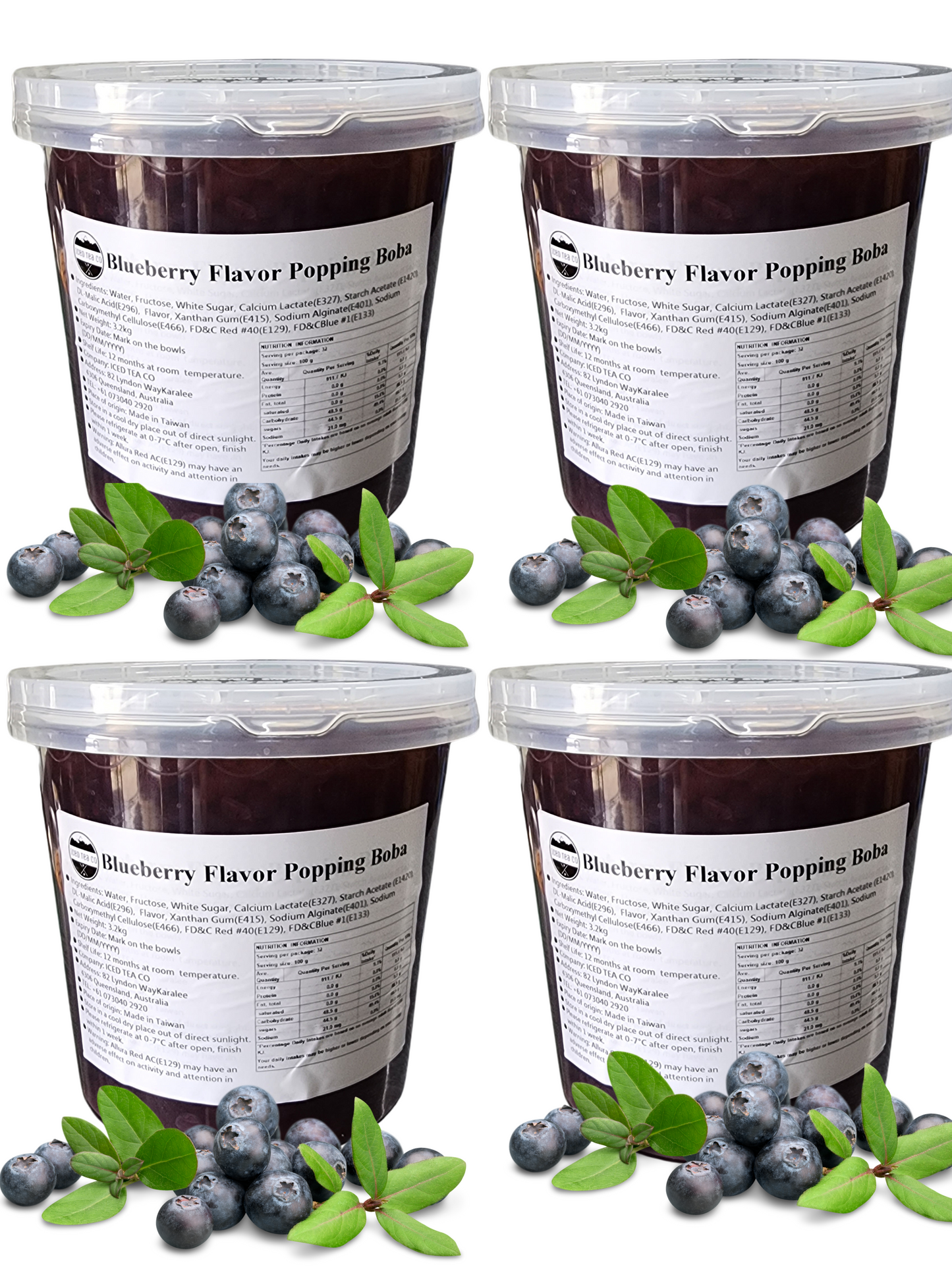 Popping Pearls Blueberry - Bottle 3.2kg