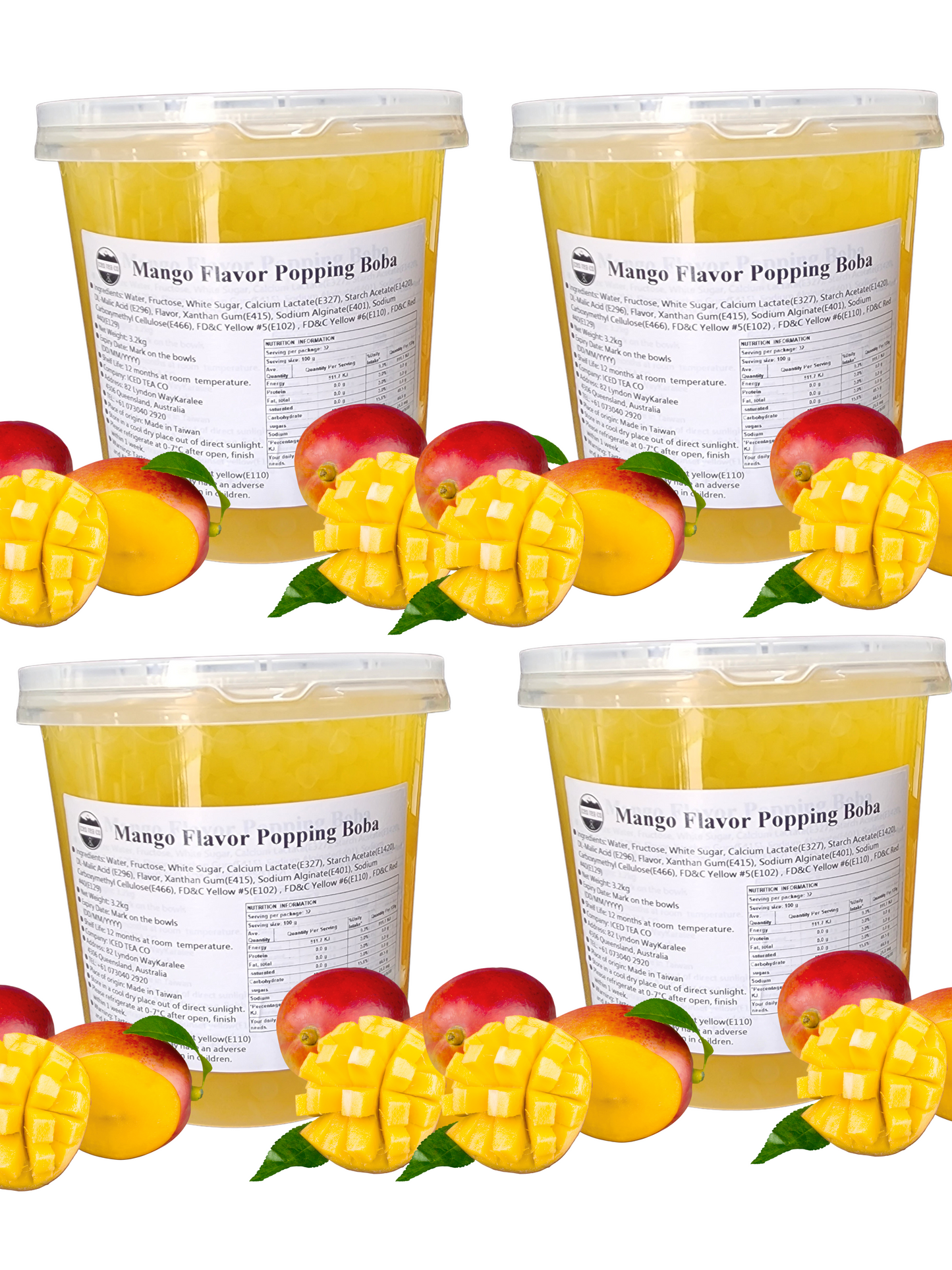 Popping Pearls Mango - Bottle 3.2kg